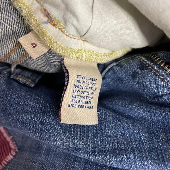 Cabi Patchwork Embroidered Slouchy Boyfriend Ankle Jeans Relaxed Boho womens 4 - Picture 14 of 15